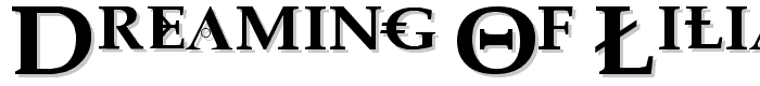 Dreaming of Lilian font